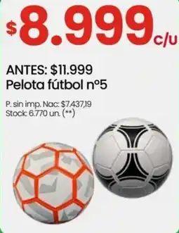 Punto Mayorista Pelota fútbol n°5 oferta