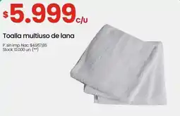 Punto Mayorista Toalla multiuso de lana oferta