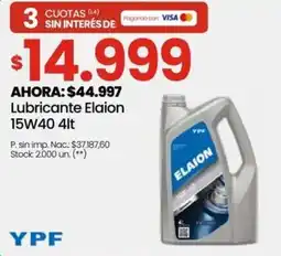 Punto Mayorista Ypf lubricante elaion 15w40 oferta