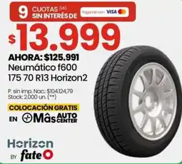 Punto Mayorista Horizon neumático f600 oferta