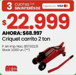 Punto Mayorista Crique carrito 2 ton oferta