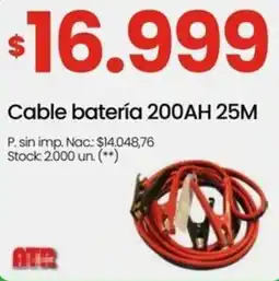 Punto Mayorista Atr cable batería oferta