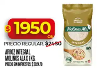 Supermercados DIA Molinos ala arroz integral oferta