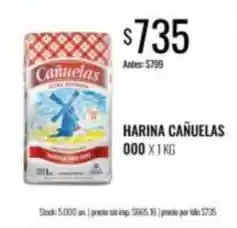 Supermercados Tadicor Cañuelas - harina 000 oferta