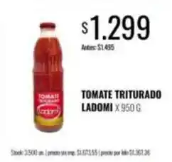 Supermercados Tadicor Tomate triturado oferta