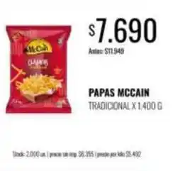 Supermercados Tadicor Papas tradicional oferta