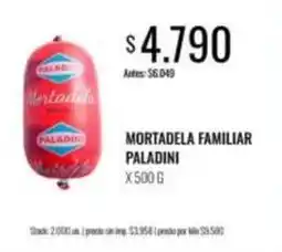 Supermercados Tadicor Paladini - mortadela familiar paladini oferta