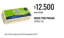 Supermercados Tadicor Queso tybo paulina oferta
