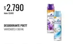 Supermercados Tadicor Poett - desodorante poett oferta