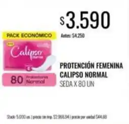 Supermercados Tadicor Calipso - protectores femeninos normal seda oferta