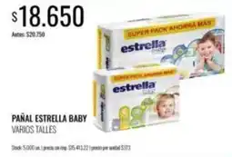 Supermercados Tadicor Estrella - pañal oferta