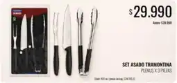 Supermercados Tadicor Tramontina - set asado oferta