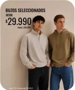 Supermercados Tadicor Buzos seleccionados oferta