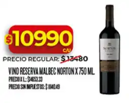 Supermercados DIA Norton vino reserva malbec oferta