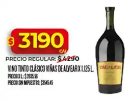 Supermercados DIA Viñas de alvear vino tinto clásico oferta