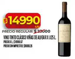 Supermercados DIA Viñas de alvear vino tinto clásico oferta