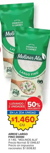 Carrefour Molinos Ala arroz largo fino oferta