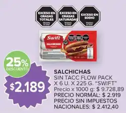 Carrefour Swift salchichas oferta