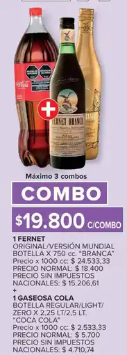 Carrefour Fernet branca combo oferta
