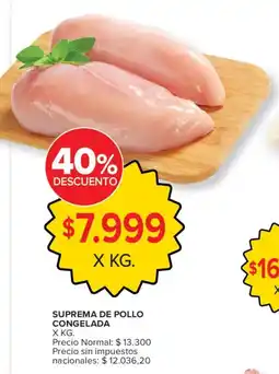 Carrefour Suprema de pollo congelada oferta