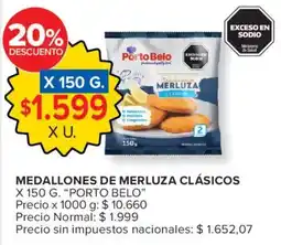 Carrefour Porto belo medallones de merluza clásicos oferta