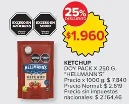 Carrefour Hellmann's ketchup oferta