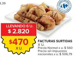 Carrefour Facturas surtidas oferta