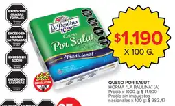 Carrefour La paulina queso por salud tradicional oferta