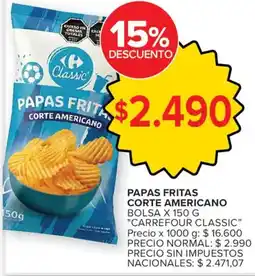 Carrefour Carrefour classic papas fritas corte americano oferta