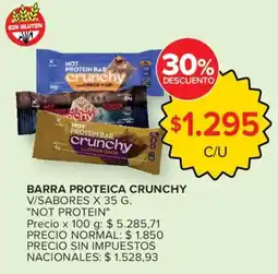 Carrefour Not protein bar crunchy oferta