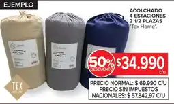 Carrefour Tex home acolchado 4 estaciones 2 1/2 plazas oferta