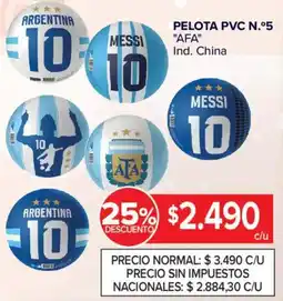 Carrefour Pelota pvc n.º5 afa oferta