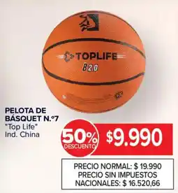 Carrefour Top Life pelota de básquet n.º 7 oferta
