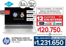 Carrefour Hp notebook amd r5 oferta