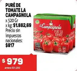 Makro La campagnola puré de tomate oferta