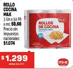 Makro M&K rollos de cocina oferta