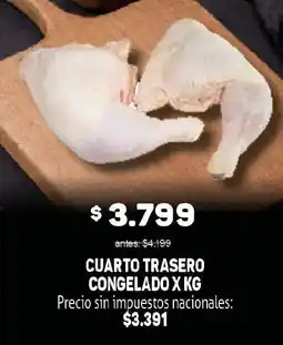 Makro Cuarto trasero congelado x kg oferta