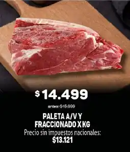 Makro Paleta a/v y fraccionado x kg oferta