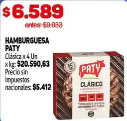 Makro Paty hamburguesa clásico oferta