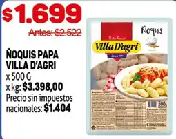 Makro Villa d'agri ñoquis papa oferta