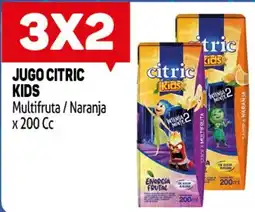 Makro Citric kids jugo multifruta naranja oferta