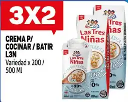 Makro Las tres niñas crema p/ cocinar / batir oferta