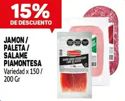 Makro Piamontesa jamon / paleta / salame oferta