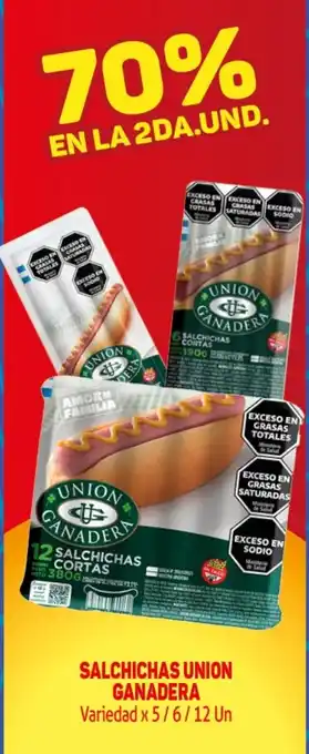 Makro Union ganadera salchichas cortas oferta