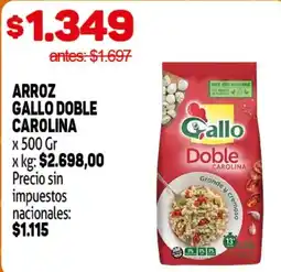 Makro Gallo arroz doble carolina oferta