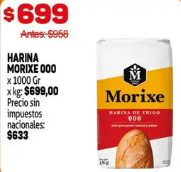 Makro Morixe harina de trigo 000 oferta