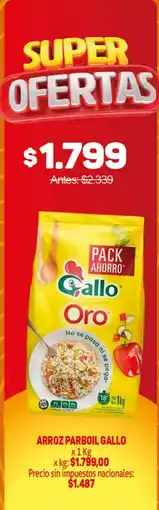 Makro Gallo arroz parboil oro oferta