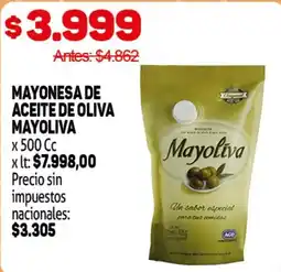 Makro Mayoliva mayonesa de aceite de oliva oferta