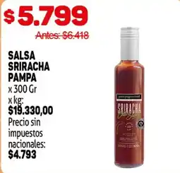 Makro Pampa salsa sriracha oferta