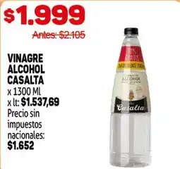 Makro Casalita vinagre alcohol oferta